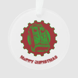Distortion Pedal Christmas Colours 2 Ornament