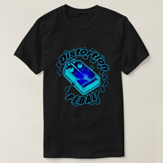 Distortion Pedal Electric Shock T-Shirt (Design Front)
