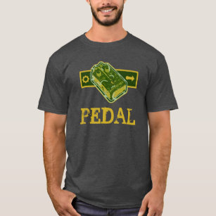 Distortion PEDAL - Green & Mustard Distressed T-Shirt