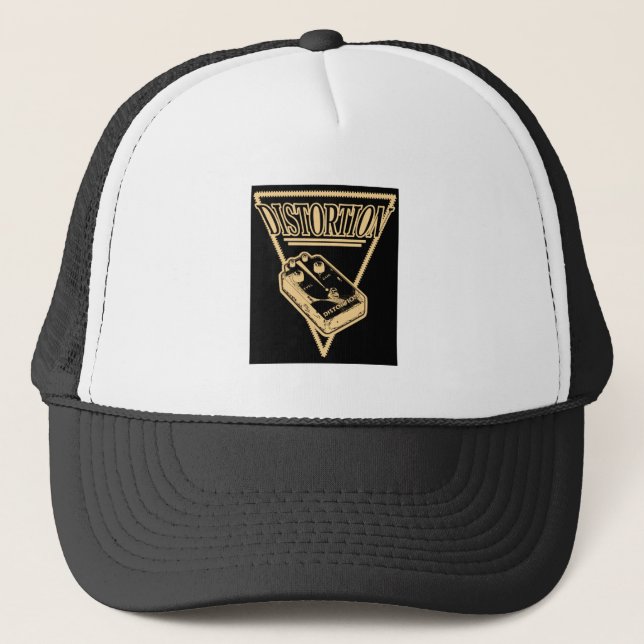 Distortion Triangle - Sepia Tone Trucker Hat (Front)