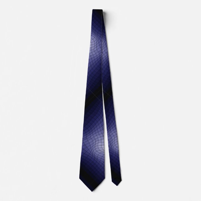 Distortion Wireframe.C01.GBluex4 Tie (Front)