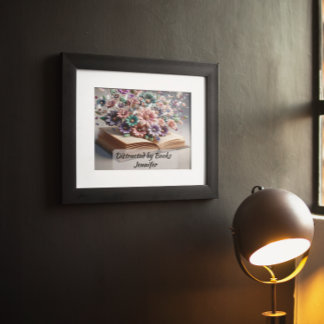 Distracted by Books  Poster