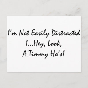 distracted by tims postcard