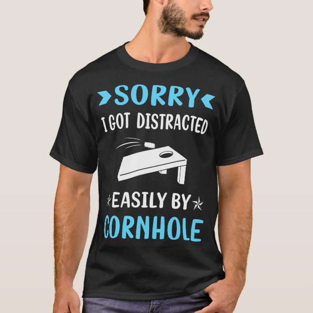 Distracted Cornhole T-Shirt (Front)