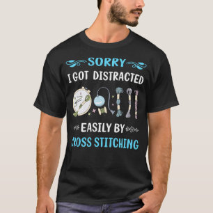 Distracted Cross Stitching T-Shirt