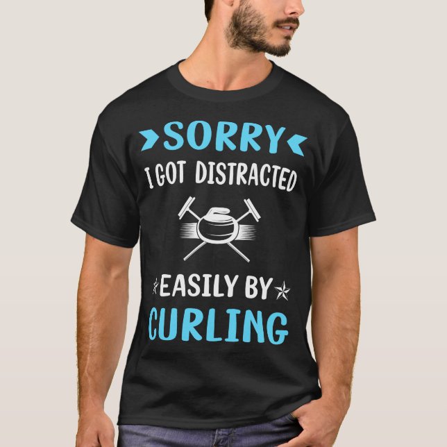 Distracted Curling T-Shirt (Front)
