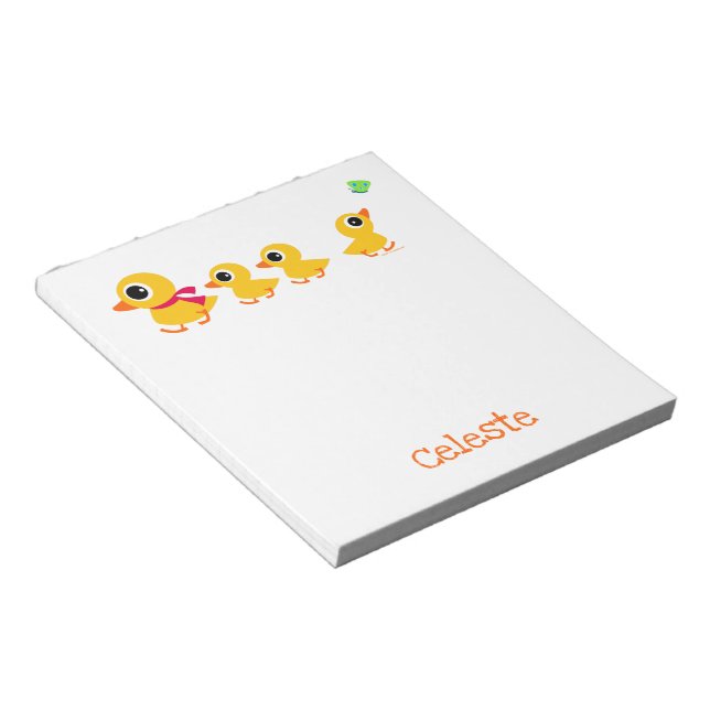 Distracted Duck Personalised Notepad (Angled)