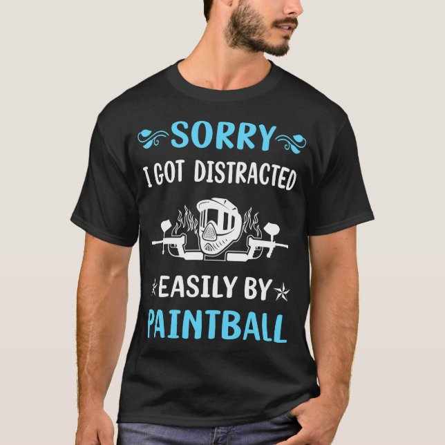 Distracted Paintball T-Shirt (Front)
