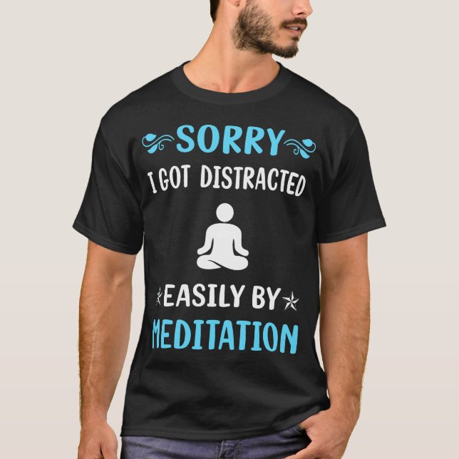 Distractedditating Mindfulness Mindful T-Shirt (Front)
