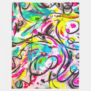 Distraction 3 fleece blanket