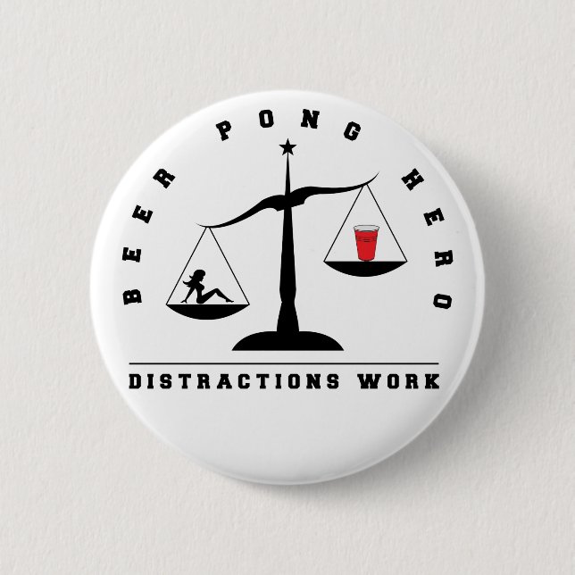 Distraction Beer Pong Button (Front)
