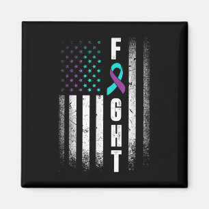 Distress American Flag Fight Suicide Prevention Aw Magnet