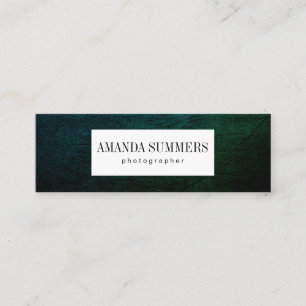 Distress Green Mini Business Card