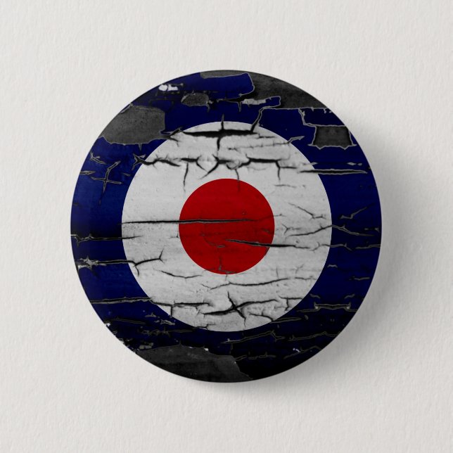 Distress Mod Target Symbol 6 Cm Round Badge (Front)