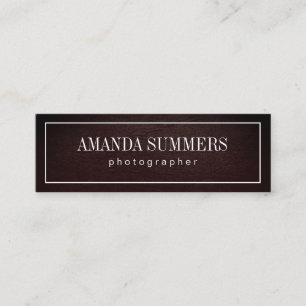 Distress with White Border Mini Business Card