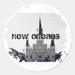 Distressed 2 Round Stickers