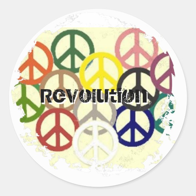 Distressed 2 Round Stickers (Front)