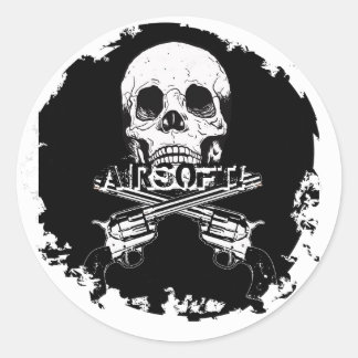 Distressed 2 Round Stickers