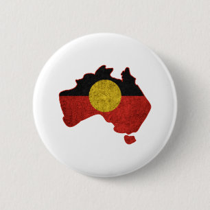 Distressed Aboriginal Flag 6 Cm Round Badge