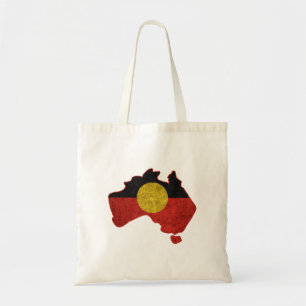Distressed Aboriginal Flag Tote Bag