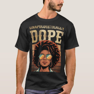 Distressed Afro Black Pride Unapologetically T-Shirt