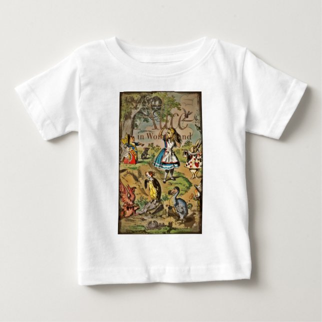 Distressed Alice and Friends Cover Baby T-Shirt (Front)