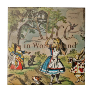 Distressed Alice and Friends Cover Tile