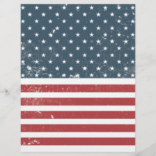 distressed american flag