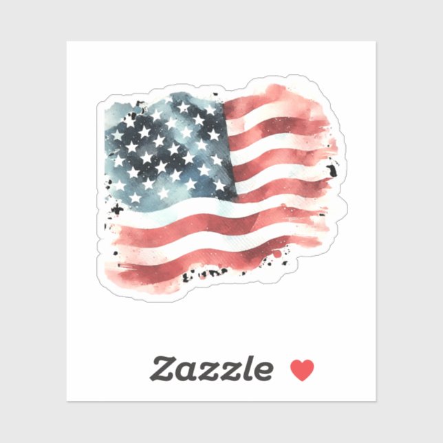 Distressed American Flag  (Sheet)