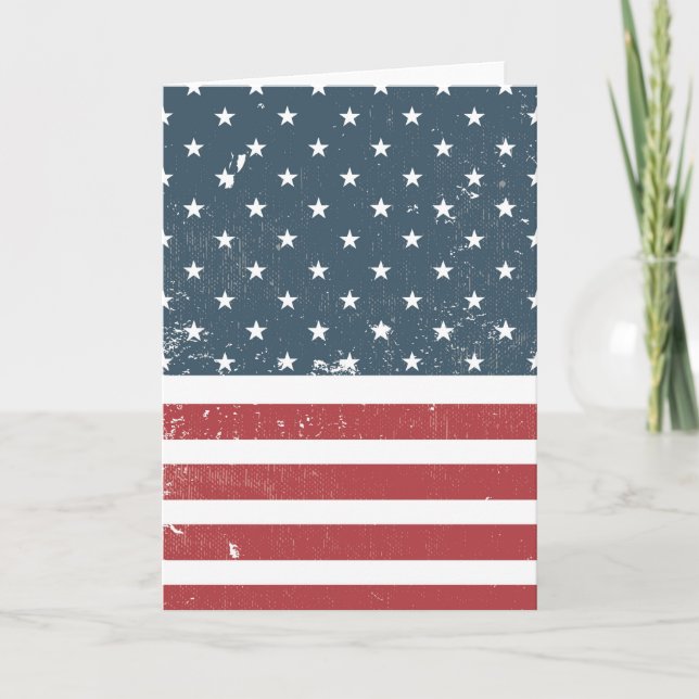 distressed american flag card (Front)
