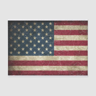 Distressed American Flag Decoupage Paper