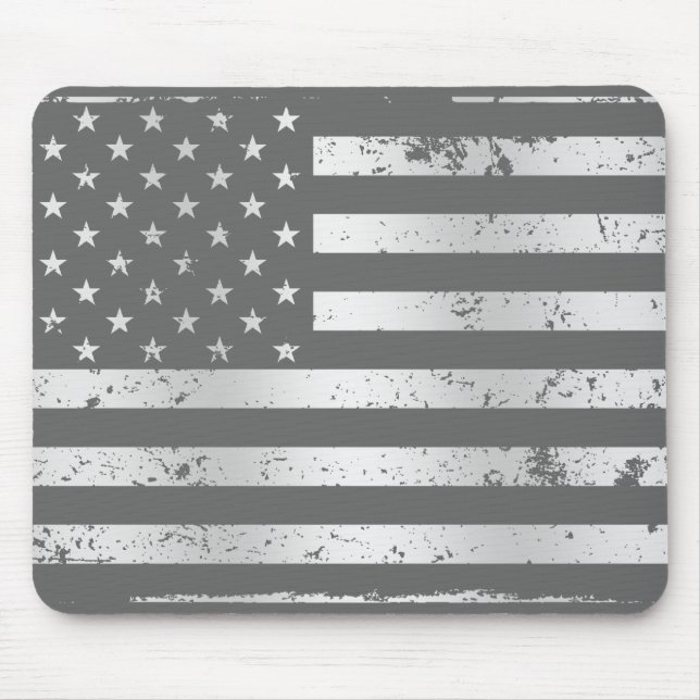 Distressed American Flag II Mousepad (Front)