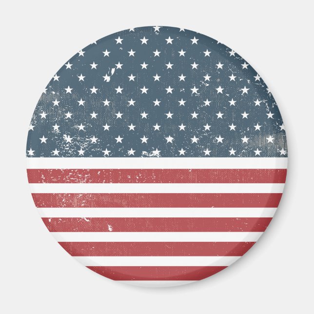 distressed american flag magnet (Front)