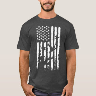 Distressed American Hunting Flag T-Shirt
