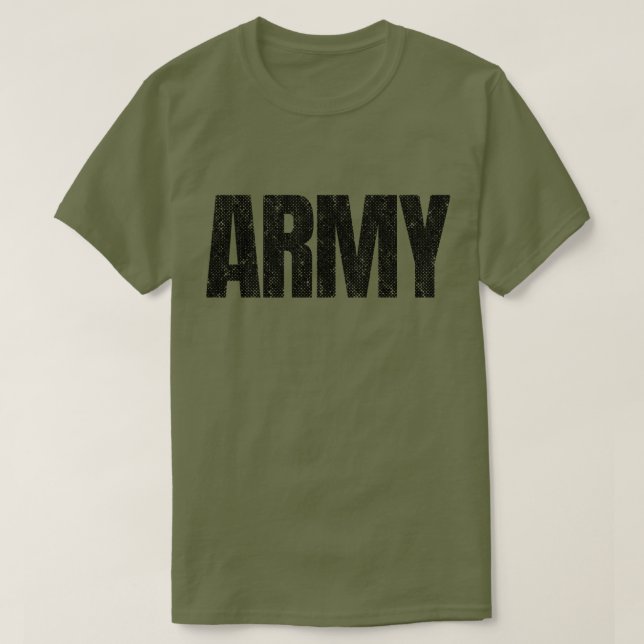 Distressed Army T-Shirt (Design Front)