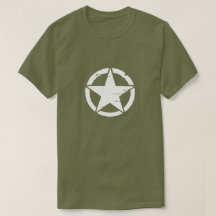 Distressed Army White Star