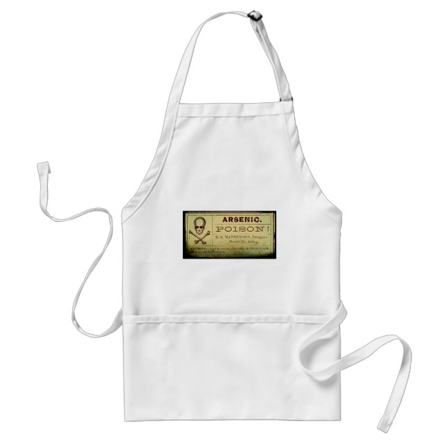 Distressed Arsenic Label Standard Apron (Front)