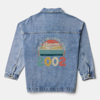 Distressed Awesome Since July 2002  Denim Jacket