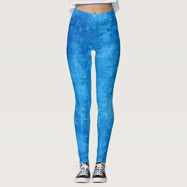 Distressed Azure Leggings (Front)
