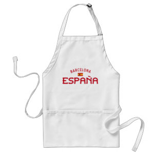 Distressed Barcelona Spain (España) Standard Apron