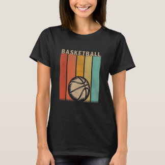 Distressed Basketball  Men Women Cute Basketball R T-Shirt