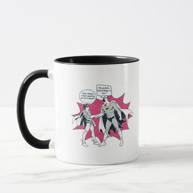Distressed Batman And Robin Handshake Mug (Left)