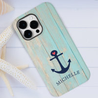 Distressed Beach Wood Nautical Anchor Personalised