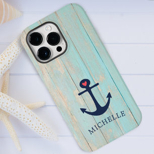 Distressed Beach Wood Nautical Anchor Personalised Case-Mate Samsung Galaxy S8 Case