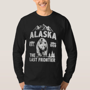 Distressed Bear Alaska Men Women Alaska Vintage 1 T-Shirt