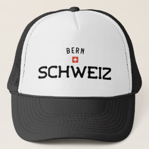 Distressed Bern Schweiz (Switzerland) Trucker Hat