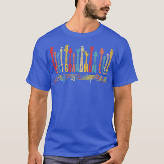 Distressed Best Grandmom Ever Mummy Guitar Mothers T-Shirt