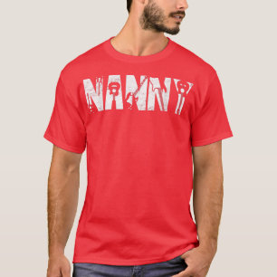 Distressed Best Nanny Ever Guitar Lover Guitarist T-Shirt