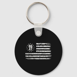Distressed Betsy Ross American 86 47 Anti-trump Vi Key Ring