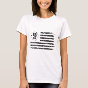 Distressed Betsy Ross American 86 47 Anti-trump Vi T-Shirt